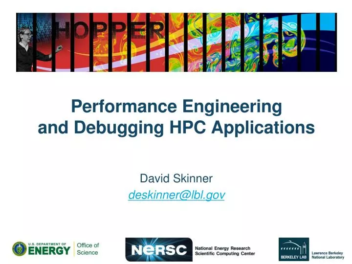 performance engineering and debugging hpc applications