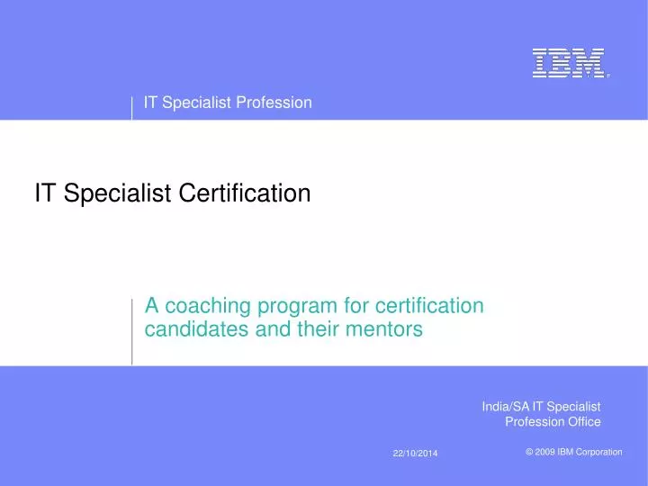 it specialist certification