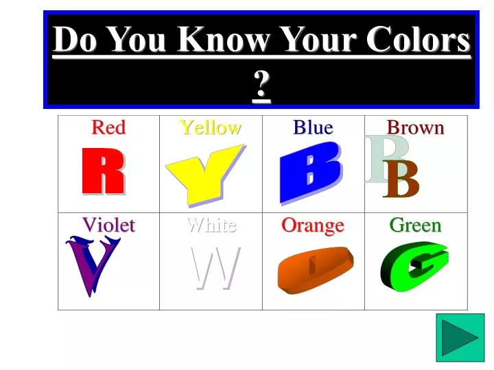 do you know your colors