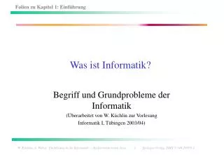was ist informatik