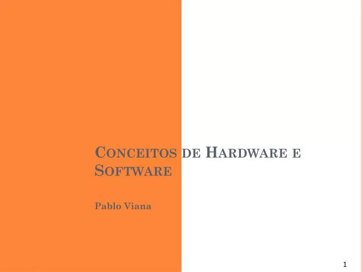 conceitos de hardware e software