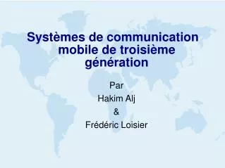 syst mes de communication mobile de troisi me g n ration