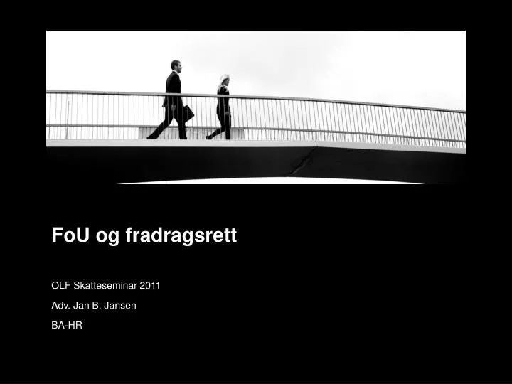 fou og fradragsrett