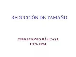 reducci n de tama o