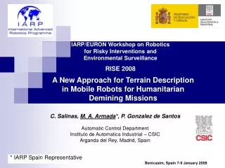A New Approach for Terrain Description in Mobile Robots for Humanitarian Demining Missions