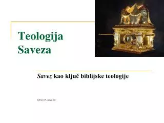teologija saveza