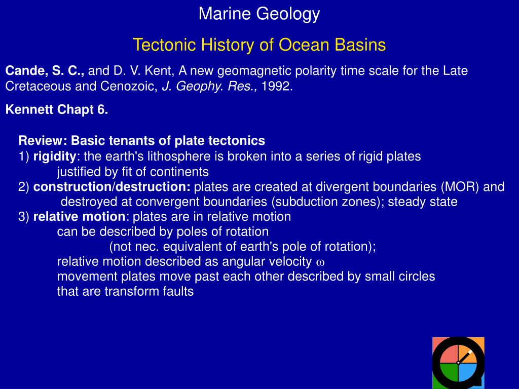 PPT - Marine Geology Tectonic History of Ocean Basins PowerPoint ...