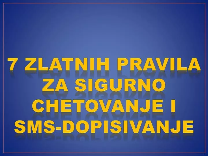 7 zlatnih pravila za sigurno chetovanje i sms dopisivanje