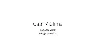 cap 7 clima