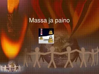 massa ja paino