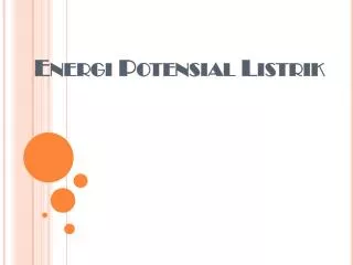 energi potensial listrik