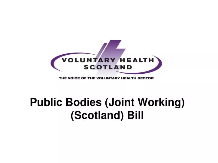 public bodies joint working scotland bill