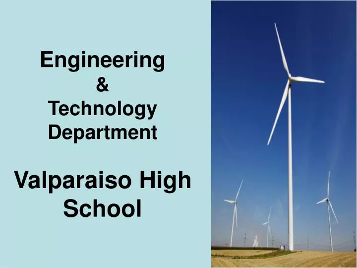 engineering technology department valparaiso high school