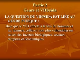 partie 2 genre et vih sida