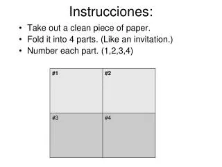 Instrucciones: