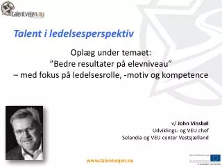 talent i ledelsesperspektiv