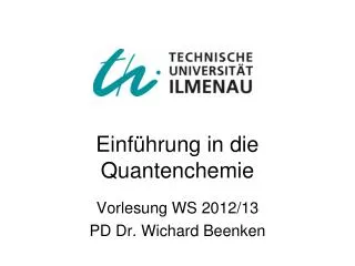 einf hrung in die quantenchemie