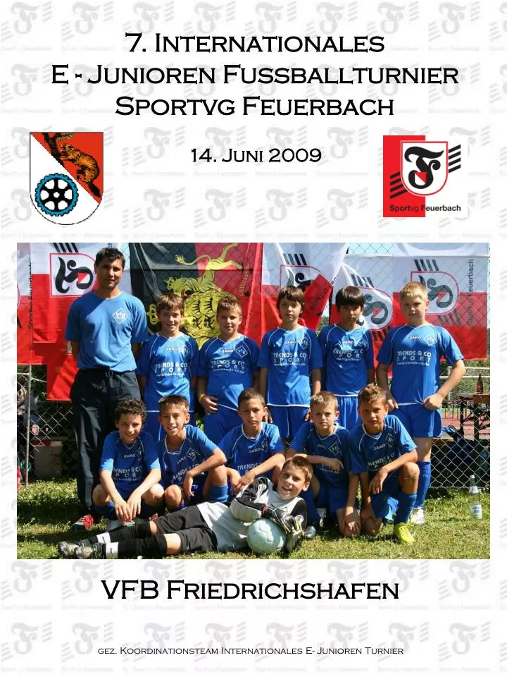 7 internationales e junioren fussballturnier sportvg feuerbach 14 juni 2009