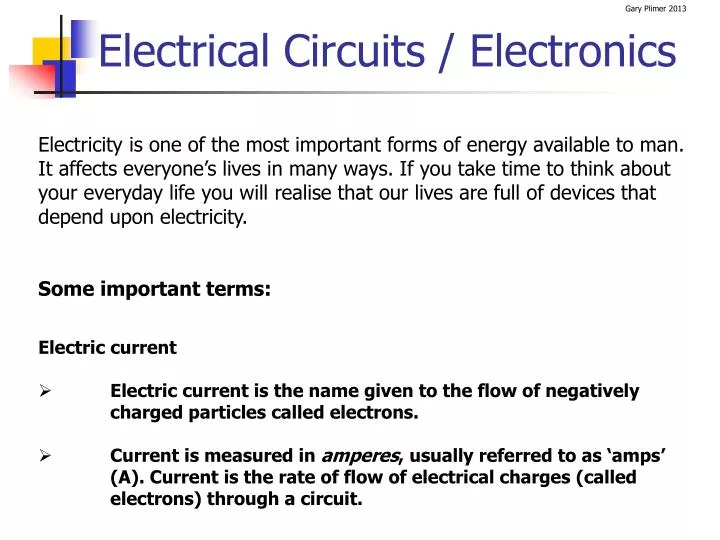 electrical circuits electronics