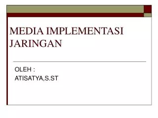 media implementasi jaringan