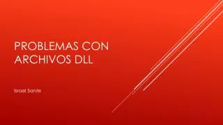 problemas con archivos dll