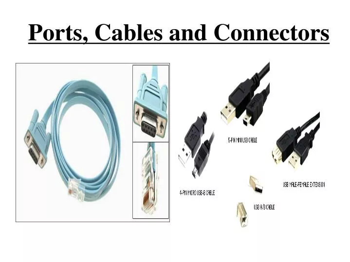 ports cables and connectors
