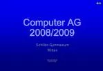 Computer AG - slide 1