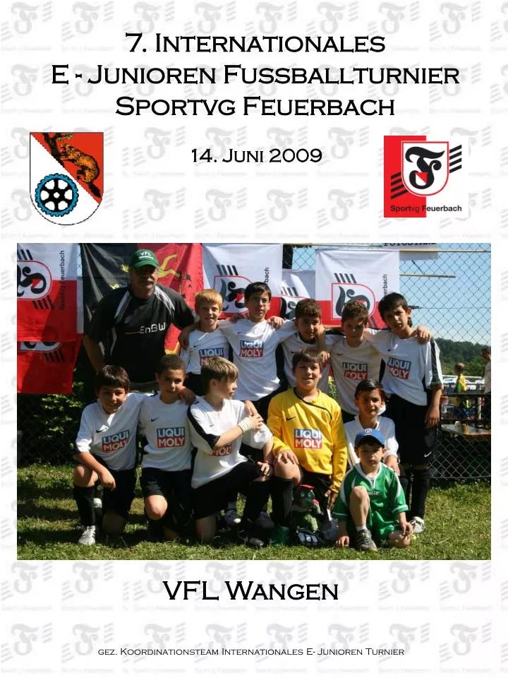 7 internationales e junioren fussballturnier sportvg feuerbach 14 juni 2009