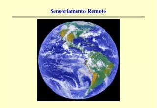 sensoriamento remoto