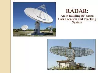 RADAR: An In-Building RF -based User Location and Tracking System