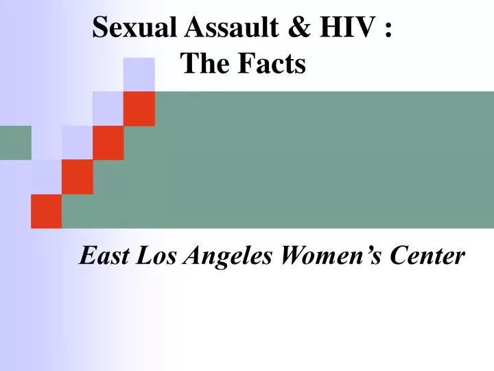 sexual assault hiv the facts