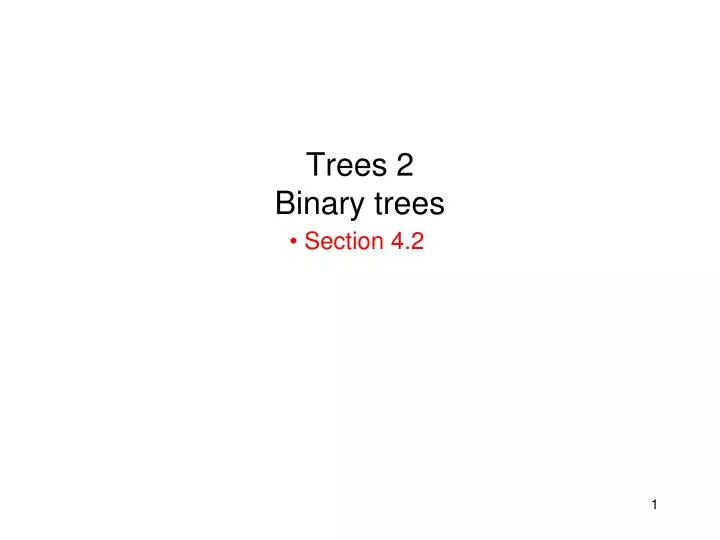 trees 2 binary trees