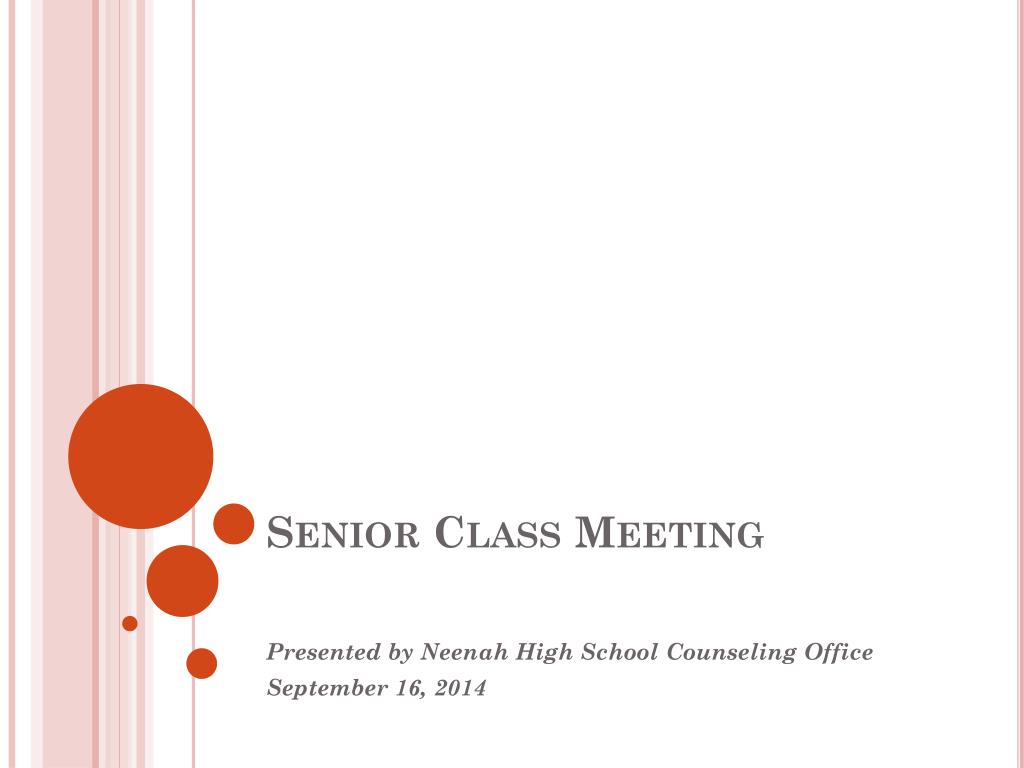 PPT - Senior Class Meeting PowerPoint Presentation, free download - ID ...
