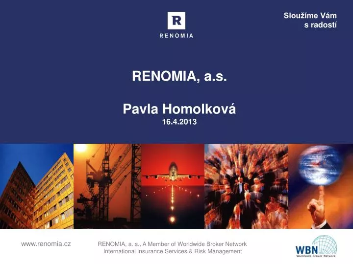 renomia a s pavla homolkov 16 4 2013