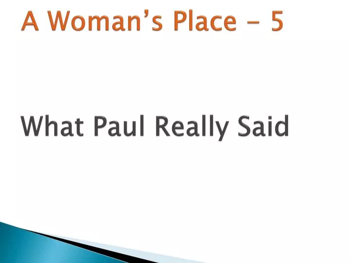 a woman s place 5