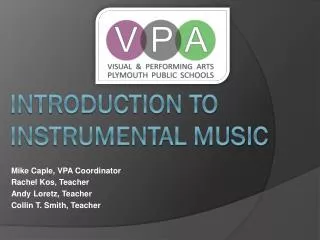 Introduction to Instrumental Music