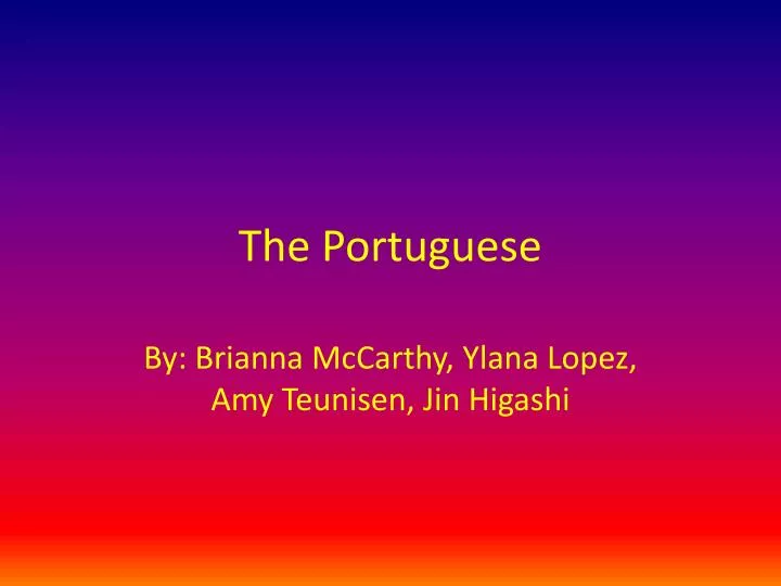 the portuguese