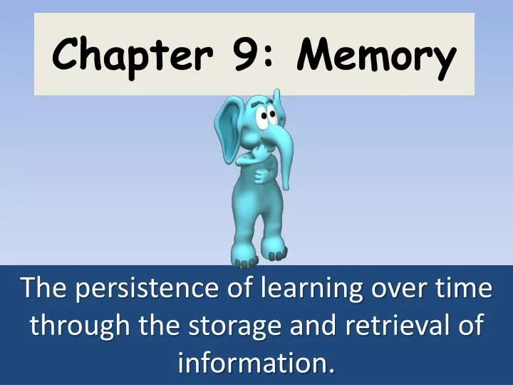 chapter 9 memory