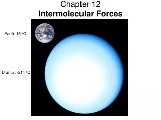 Chapter 12 Intermolecular Forces