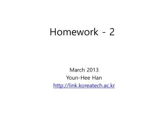 homework 2