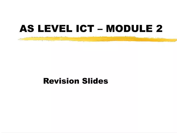 as level ict module 2