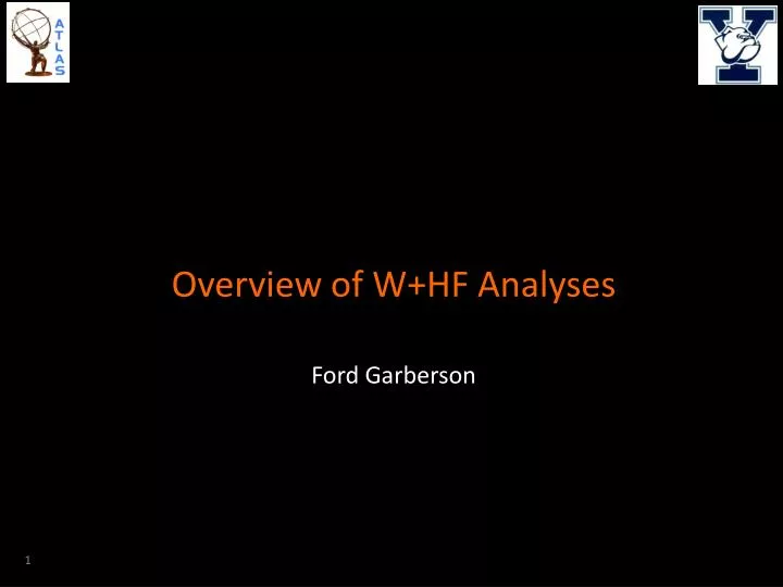 overview of w hf analyses ford garberson