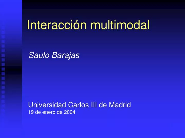 interacci n multimodal