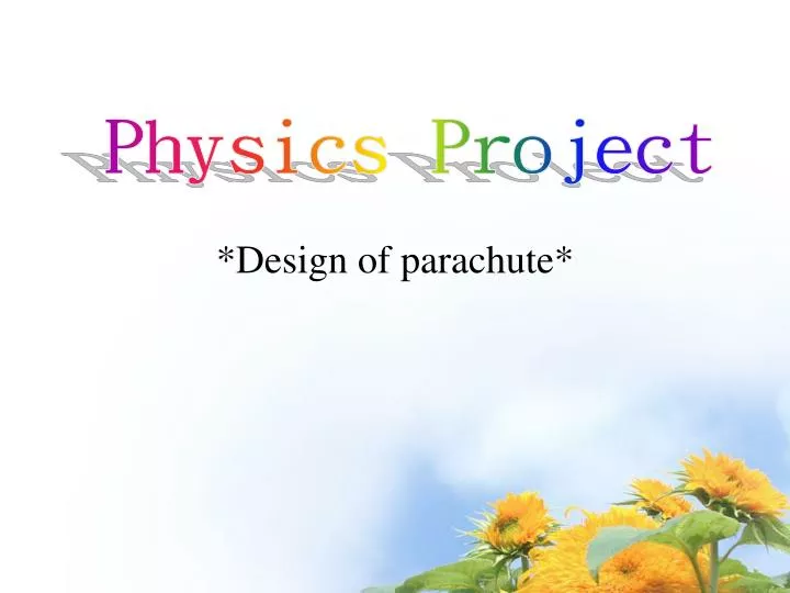 design of parachute