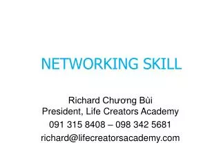 networking skill