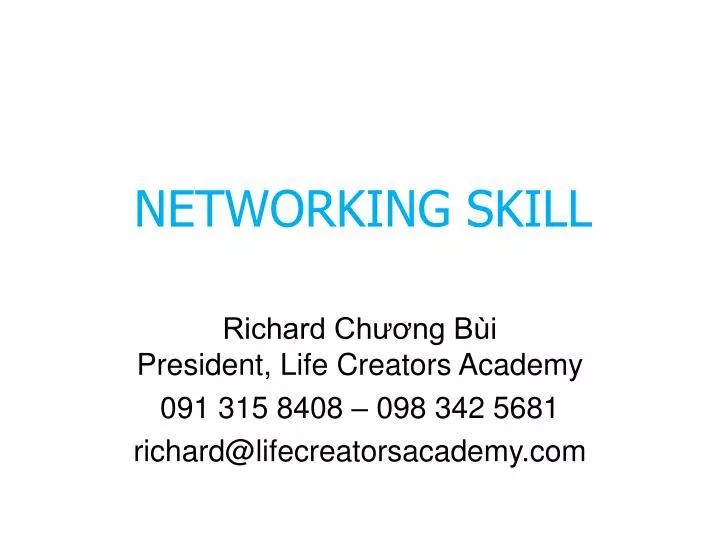 networking skill