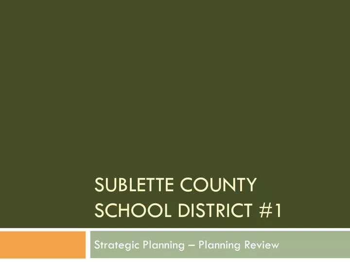 sublette county school district 1