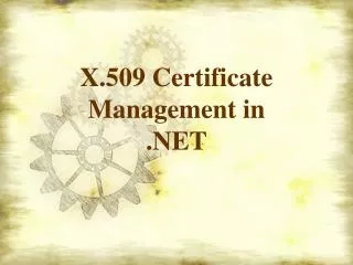 X.509 Certificate Management in .NET