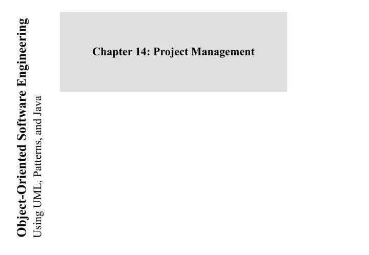 chapter 14 project management