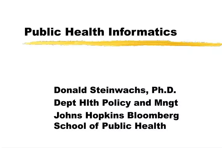 public health informatics